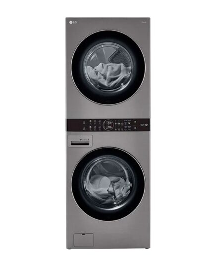 LG Single Unit Front Load LG WashTower? with Center Control? 4.5 cu. ft. Washer and 7.4 cu. ft. Electric Dryer