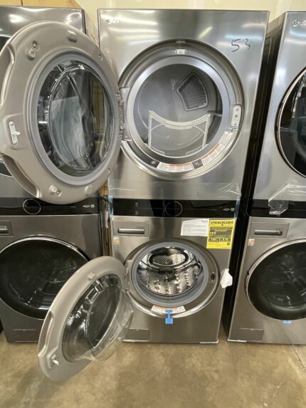 LG Single Unit Front Load LG WashTower? with Center Control? 4.5 cu. ft. Washer and 7.4 cu. ft. Electric Dryer