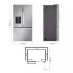 36-inch Wide Counter-Depth MAX™ Refrigerator – 26 cu. ft. – LRFXC2606S